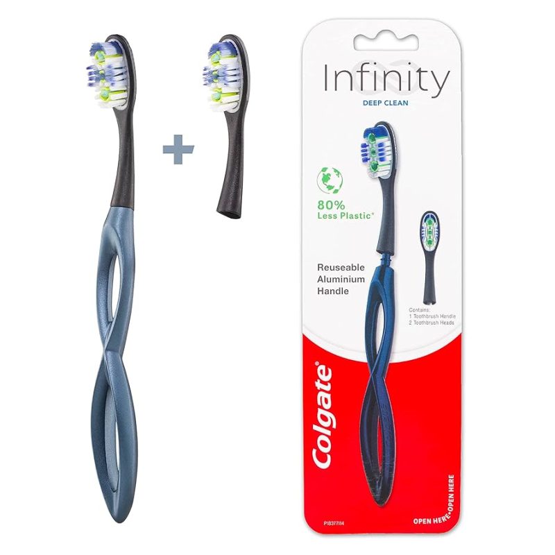 Colgate Infinity Deep Clean Reusable Aluminium Toothbrush