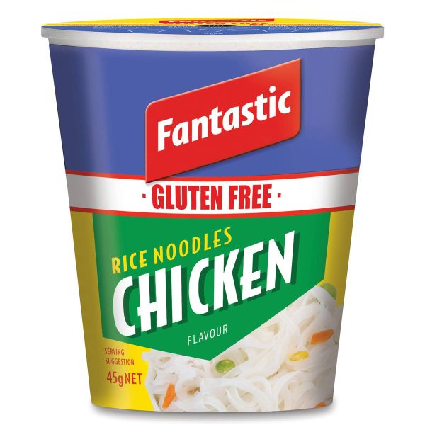Fantastic Gluten Free Instant Rice Noodles Chicken Cup 45g X 6 Cups