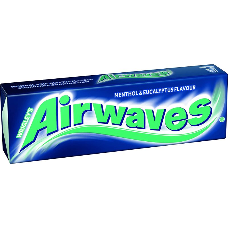 Wrigleys Airwaves Menthol and Eucalyptus Chewing Gum 10 Pieces X 30 Pack