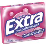 Wrigleys Extra Chewing Gum Classic Bubble 15 Pieces X 10 Pack - USA