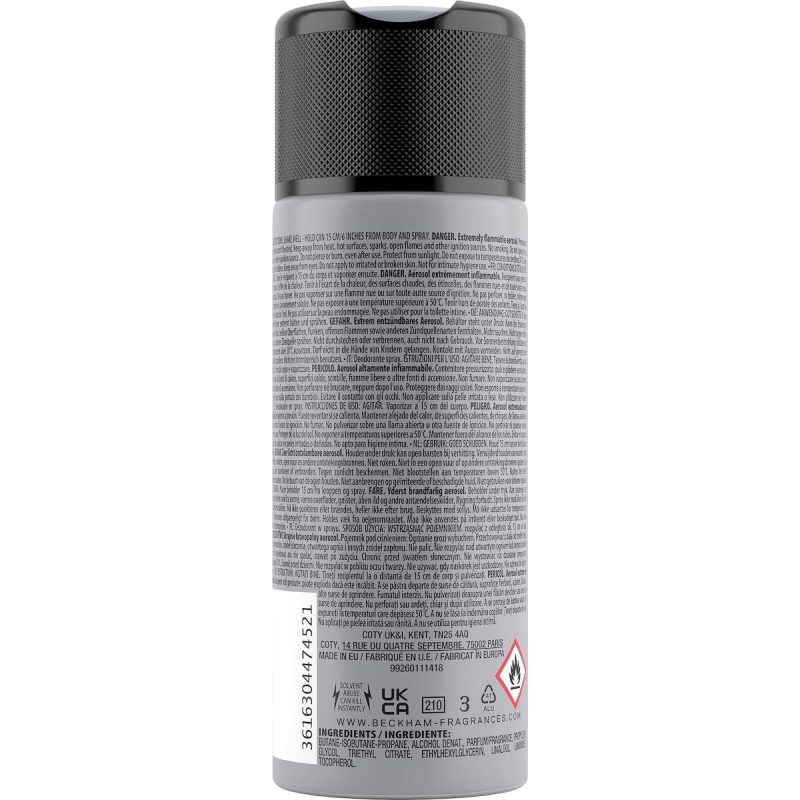 David Beckham Classic Homme Deodorant Body Spray 150ml