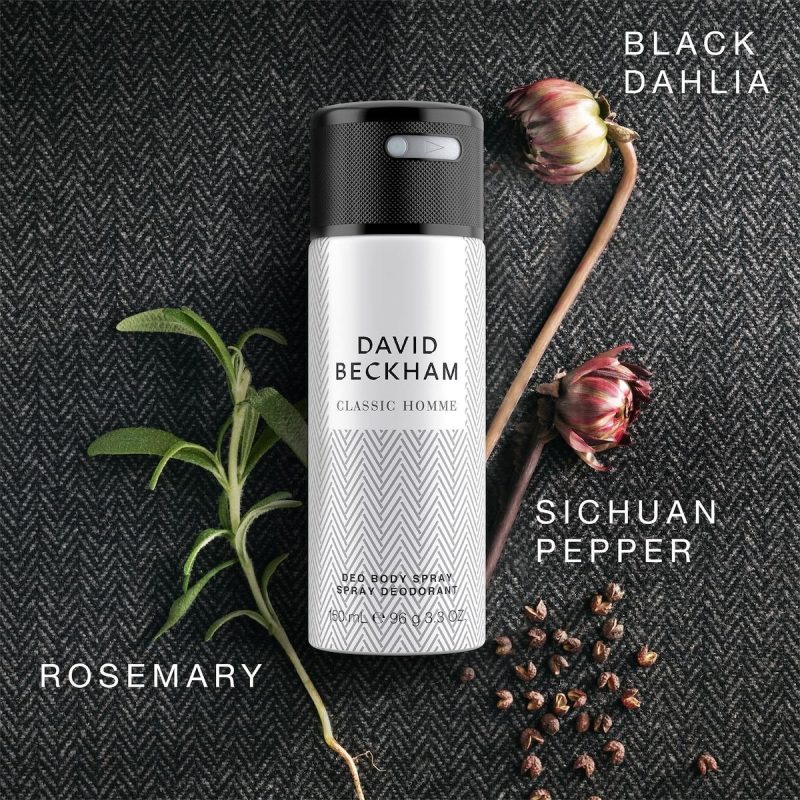 David Beckham Classic Homme Deodorant Body Spray 150ml
