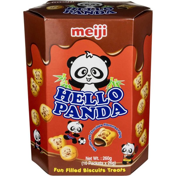 Meiji Hello Panda Chocolate Biscuits Large Box 260g