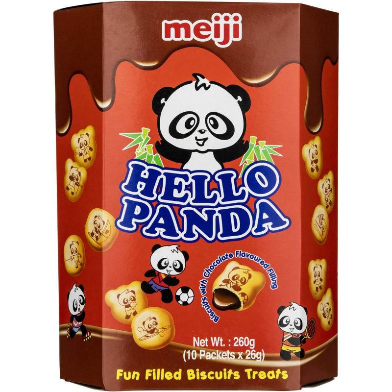 Meiji Hello Panda Chocolate Biscuits Large Box 260g