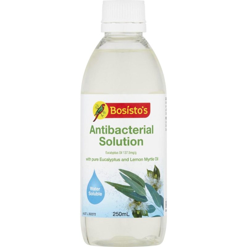 Bosistos Antibacterial Solution Pure Eucalyptus And Lemon Myrtle Oil 250ml