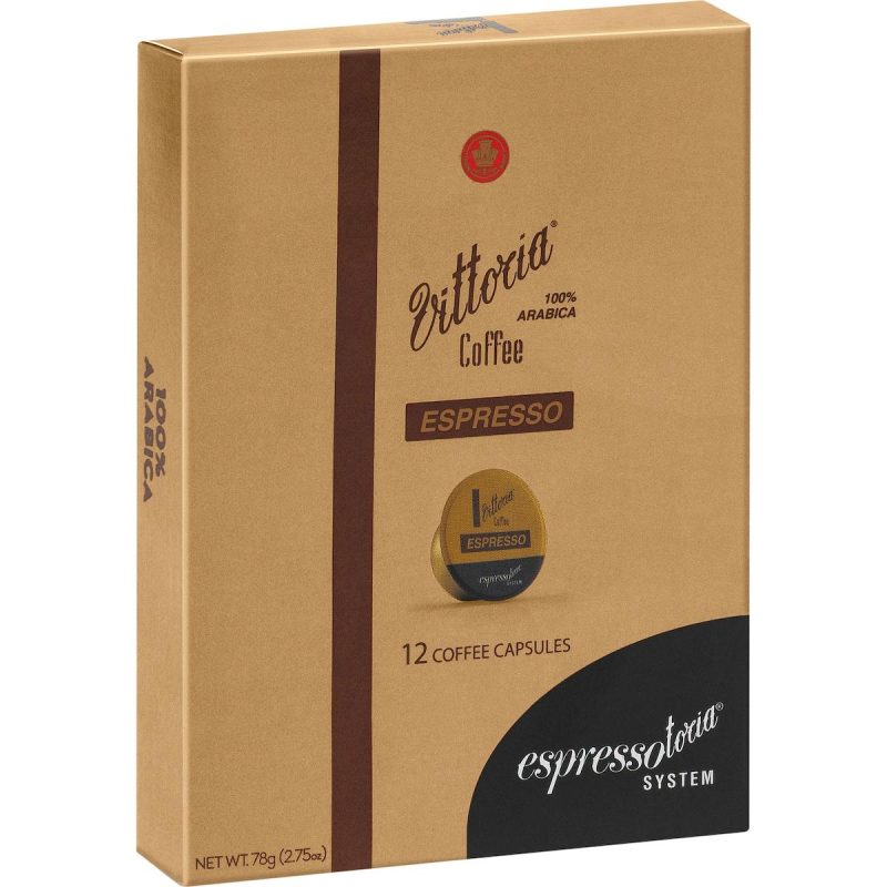 Vittoria Espresso Coffee Pods Capsules 12 Pack