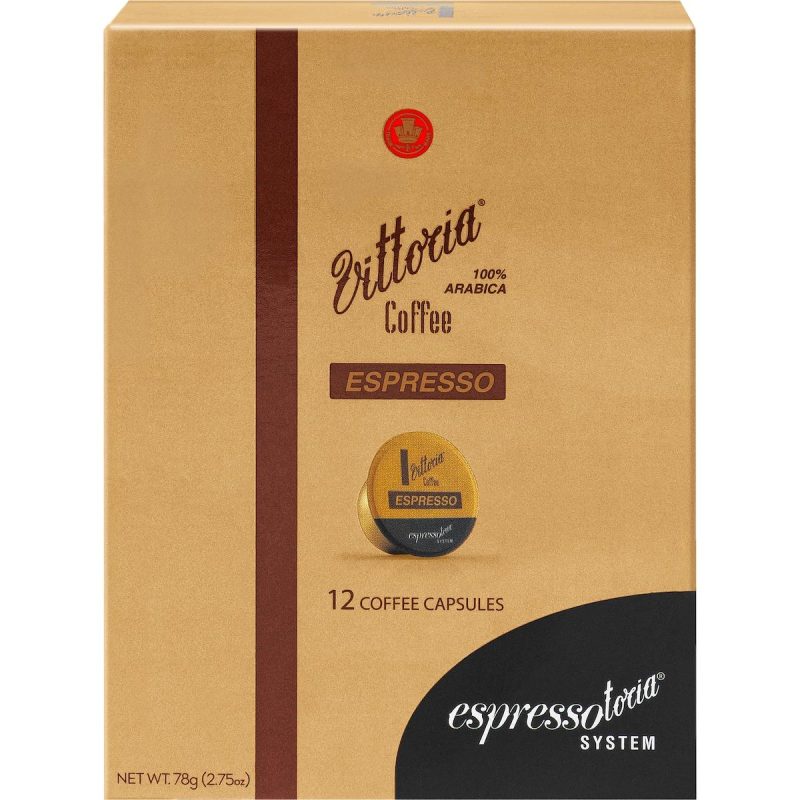 Vittoria Espresso Coffee Pods Capsules 12 Pack