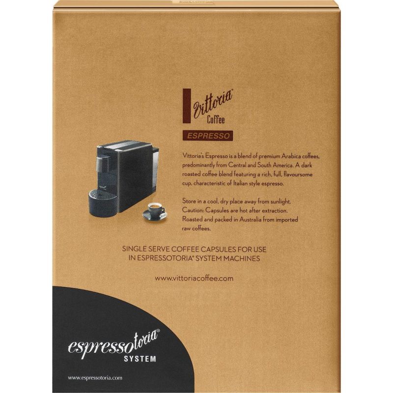 Vittoria Espresso Coffee Pods Capsules 12 Pack