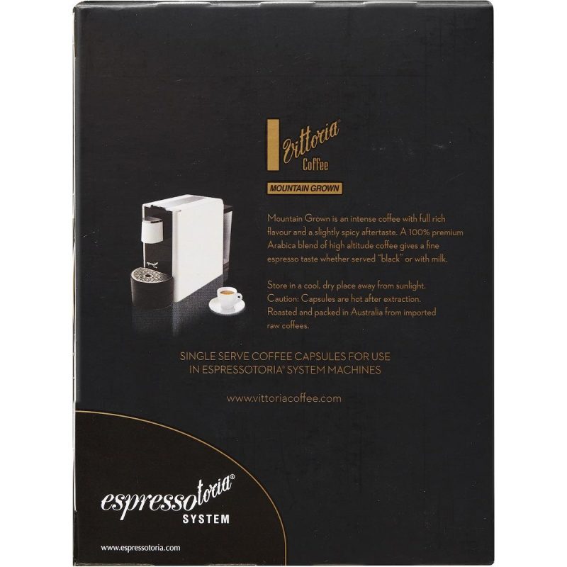 Vittoria Espresso Mountain Grown Coffee Pods Capsules 12 Pack