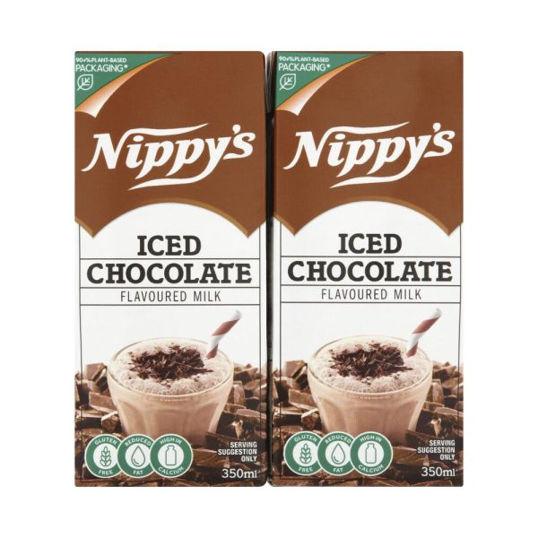 Nippys Iced Chocolate Flavoured Milk Carton 350ml X 4 Cartons