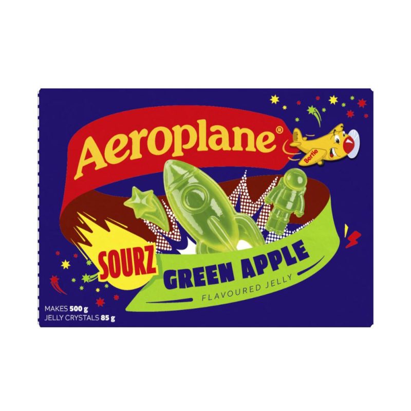 Aeroplane Jelly Sour Green Apple Jelly Powder 85g