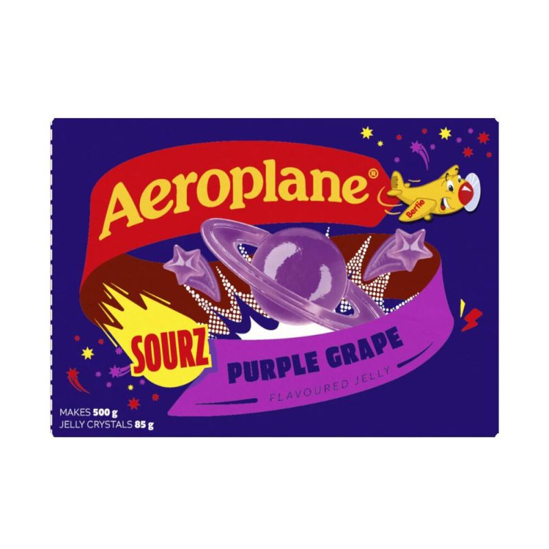 Aeroplane Jelly Sour Purple Grape Jelly Powder 85g
