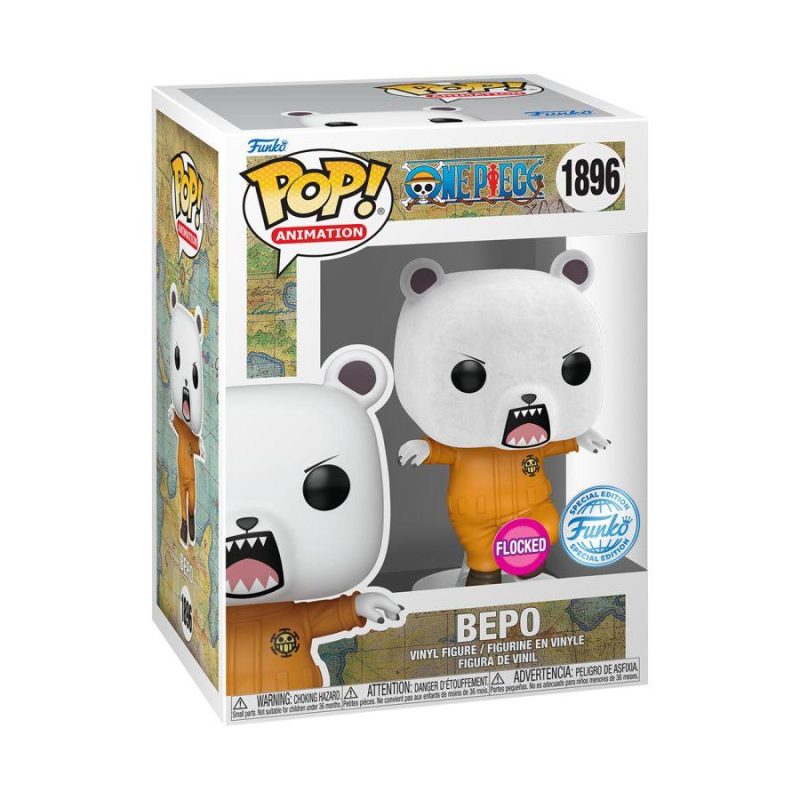One Piece Bepo Flocked Pop! Vinyl #1896