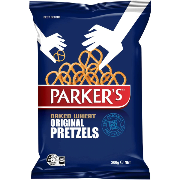 Parkers Original Pretzels Oven Baked Pack 200g