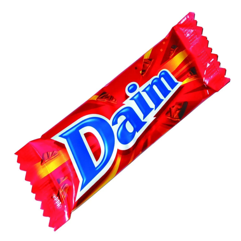 Daim Crunchy Almond Caramel Milk Chocolate Bar UK 28g