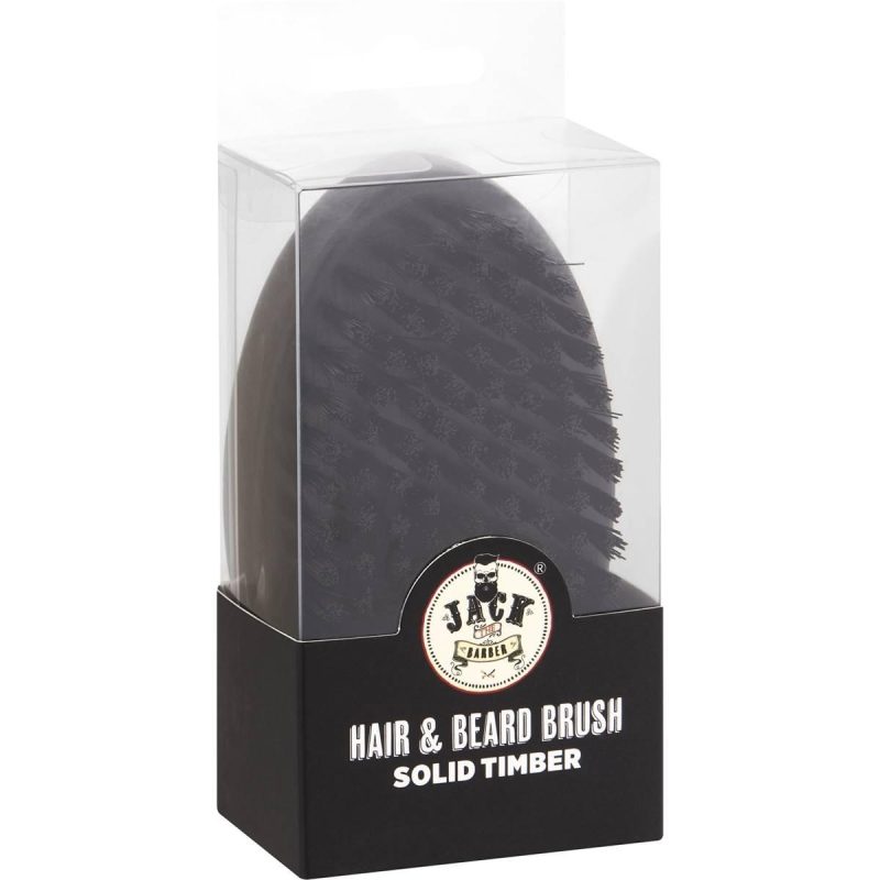 Jack The Barber Hair and Beard Brush Solid Timber