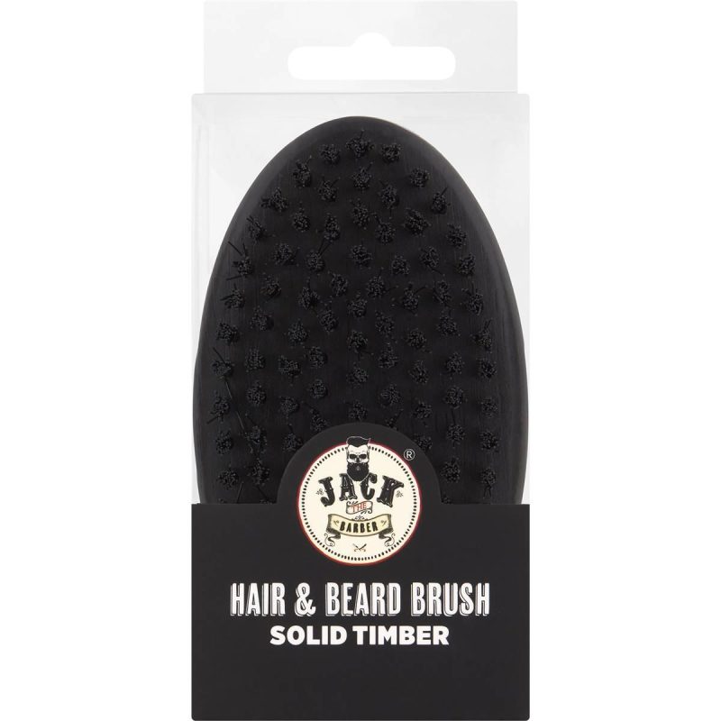 Jack The Barber Hair and Beard Brush Solid Timber