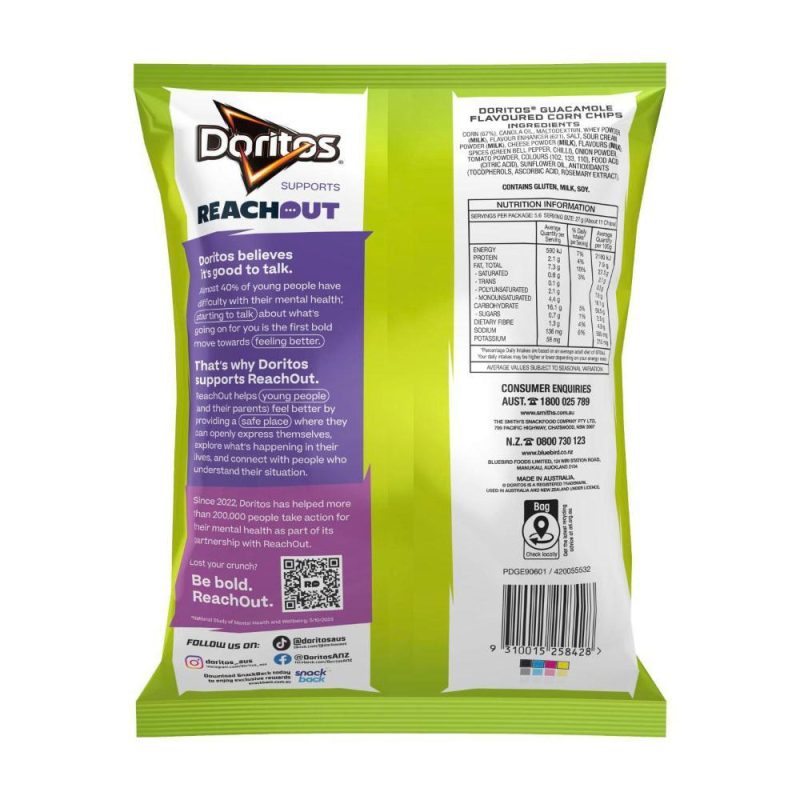 Doritos Corn Chips Guacamole Pack 150g