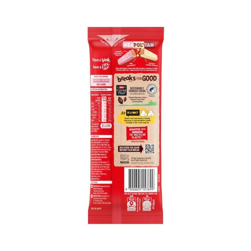 Nestle Kit Kat Neapolitan Chocolate Block Limited Edition 160g