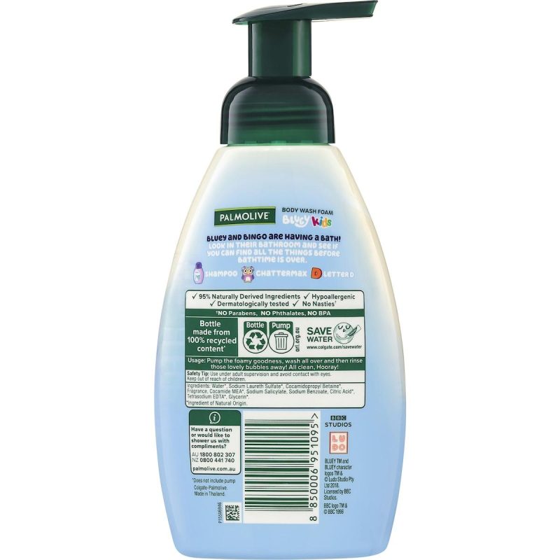 Palmolive Bluey Kids Body Wash Foam 400ml