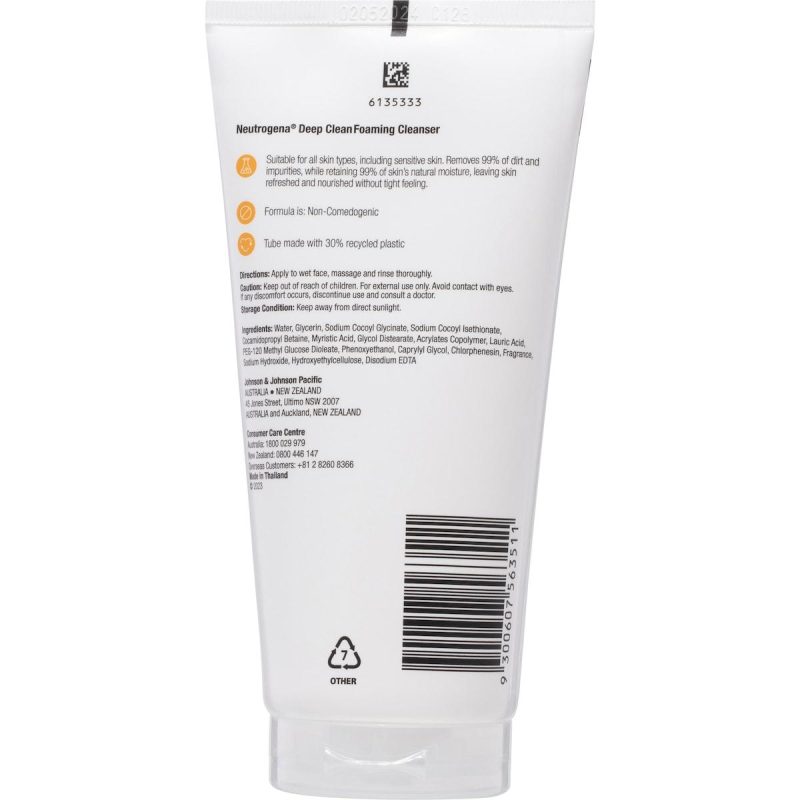 Neutrogena Deep Clean Foaming Face Cleanser 150g