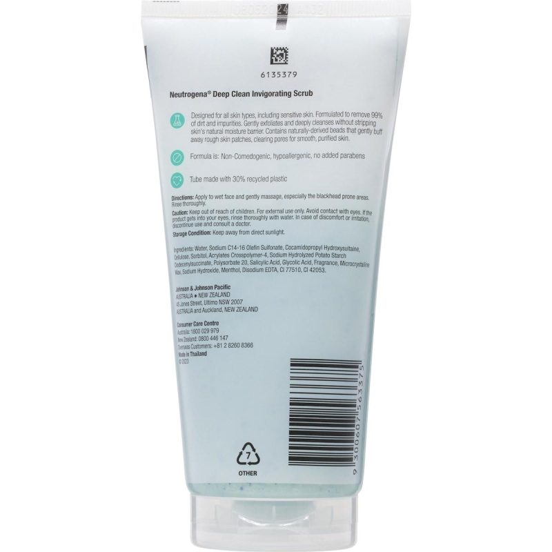 Neutrogena Deep Clean Invigorating Foaming Face Scrub 150g