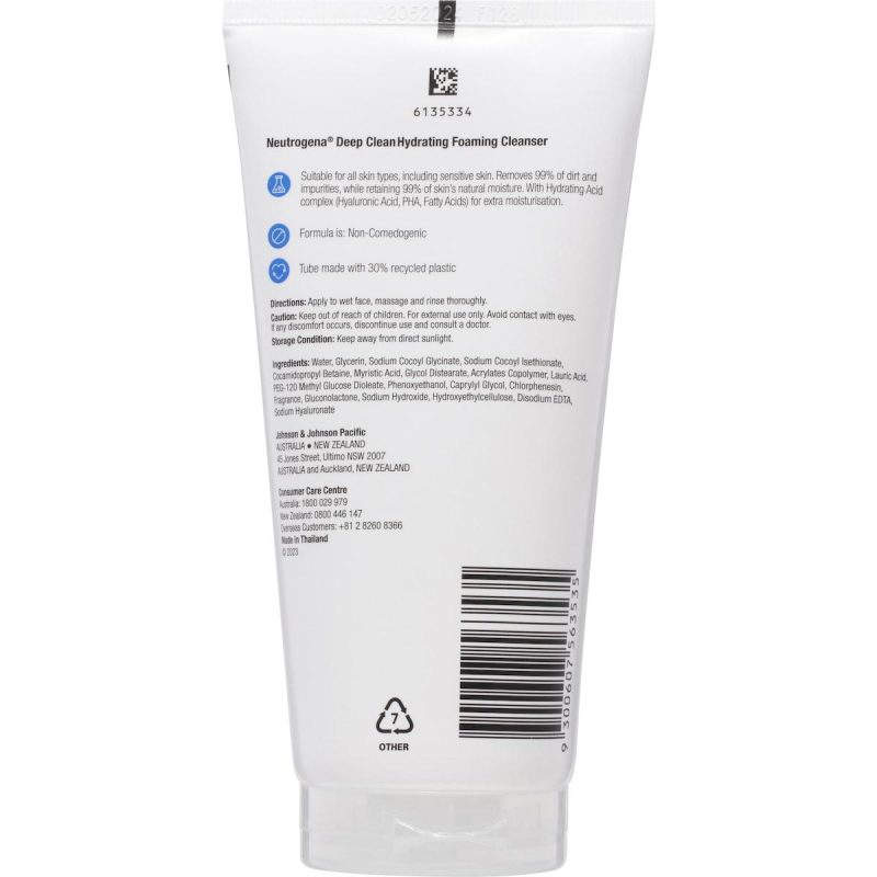 Neutrogena Deep Clean Hydrating Foaming Face Cleanser 150ml