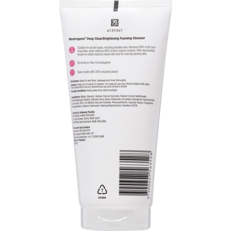 Neutrogena Deep Clean Brightening Foaming Face Cleanser 150g