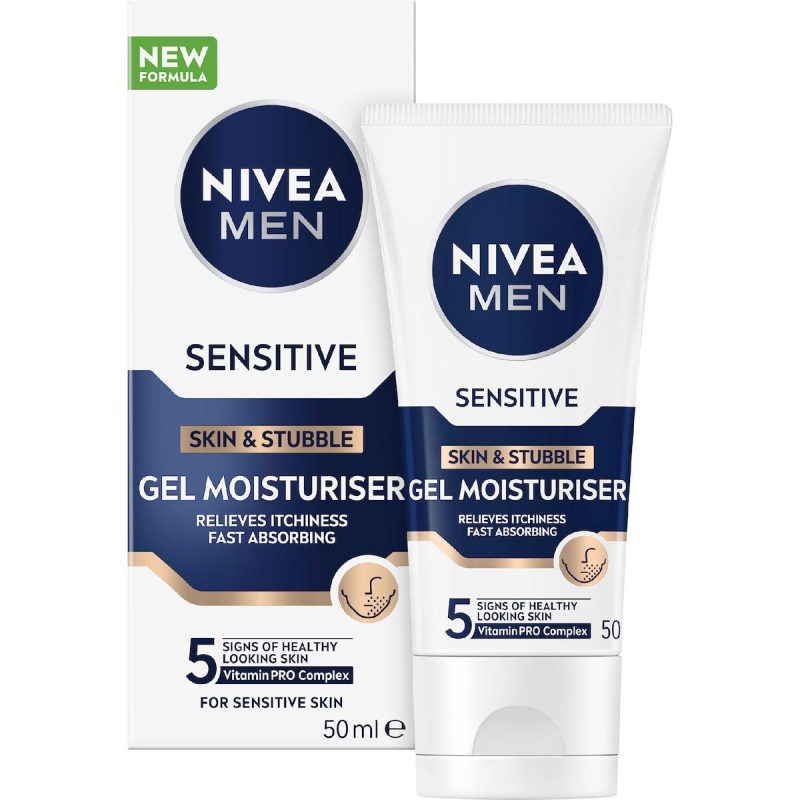 Nivea Men Sensitive Skin Stubble Gel Moisturiser 50ml