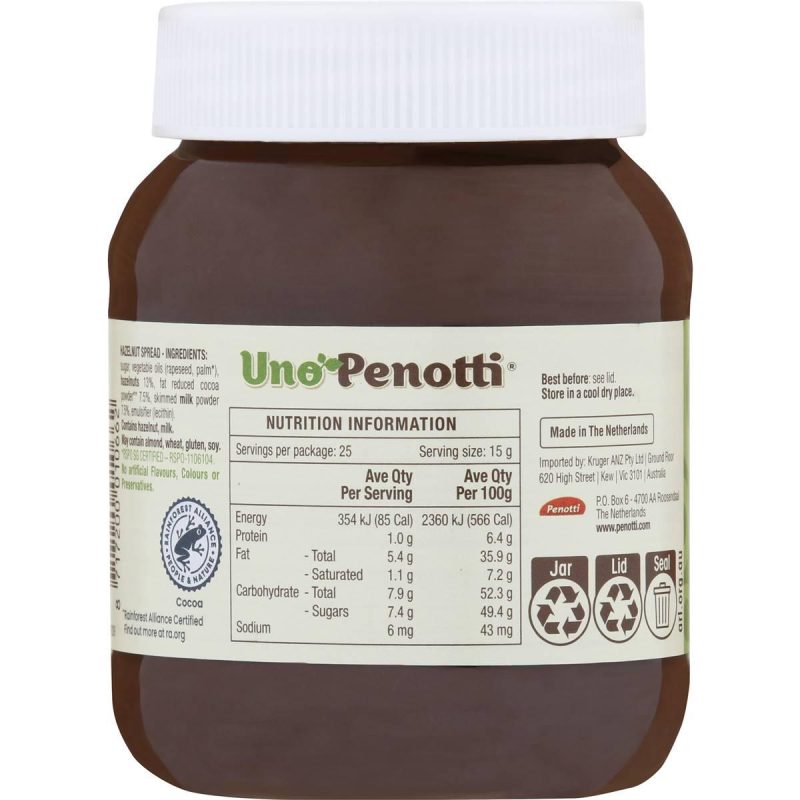Uno Penotti Hazelnut Chocolate Spread 380g