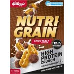 Kelloggs Nutri Grain High Protein Crunch Choc Malt Cereal 500g