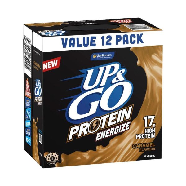 Up & Go Protein Energize Caramel Cartons 250ml X 12 Cartons