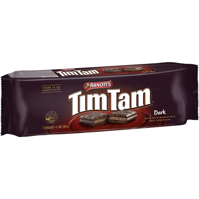 Arnotts Tim Tam Dark Chocolate Biscuits 200g