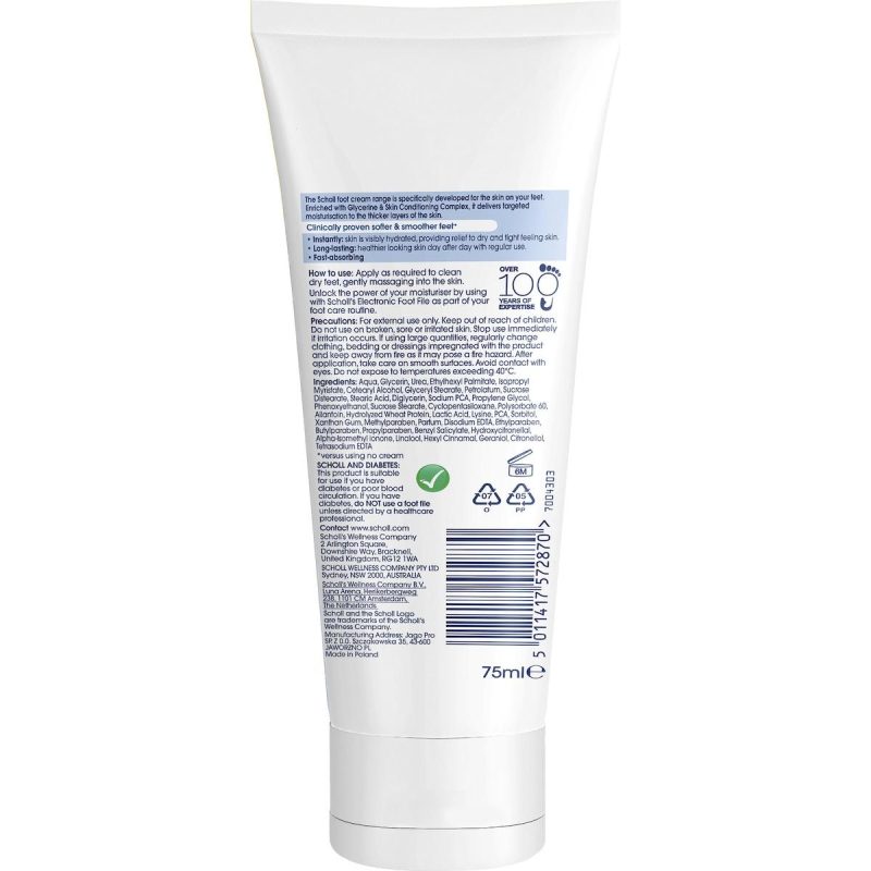 Scholl Hydration Boost for Dry Skin Foot Cream 75ml