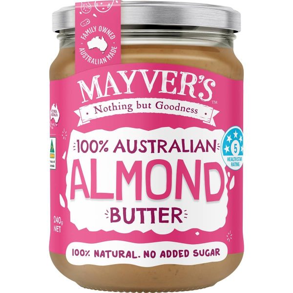 Mayvers Australian Almond Butter Spread 240g