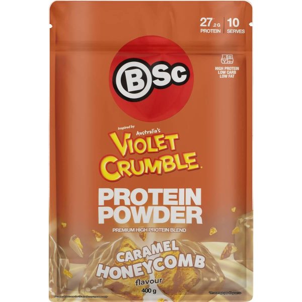 BSC Violet Crumble Caramel Honeycomb Protein Powder 400g