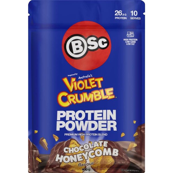 BSC Violet Crumble Chocolate Honeycomb Protein Powder 400g
