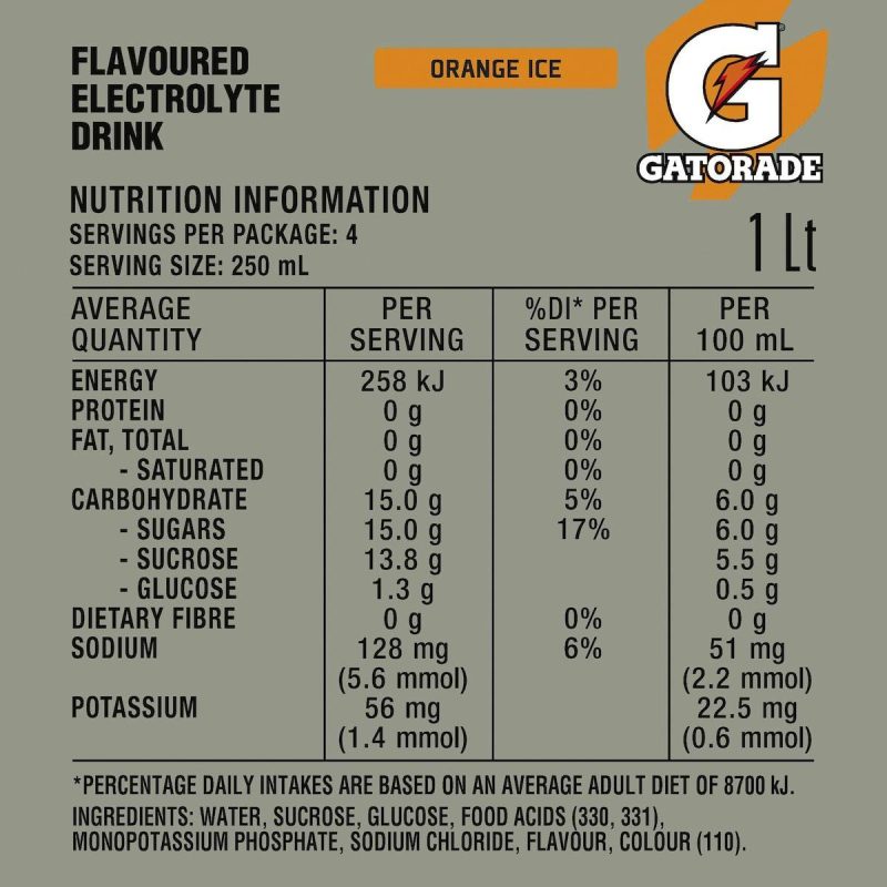 Gatorade Orange Ice Hydrating Sports Drink 1L