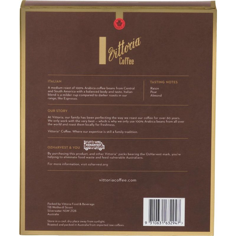Vittoria Italian Coffee Pods Capsules 20 Pack