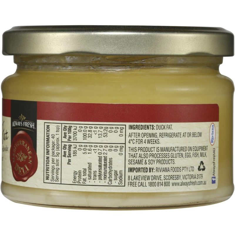 Always Fresh French Duck Fat 200g