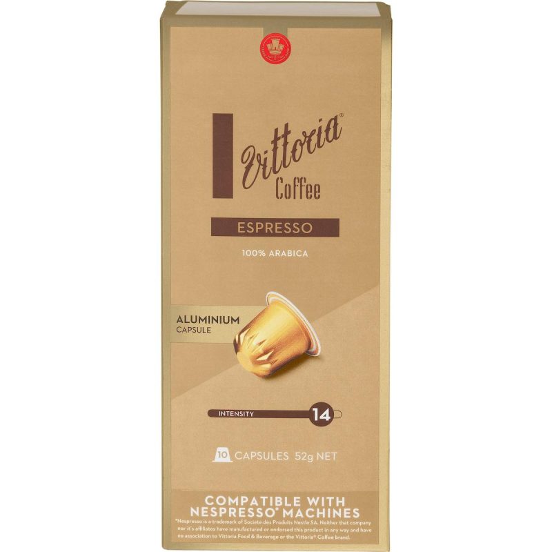 Vittoria Espresso Coffee Pods Capsules 10 Pack