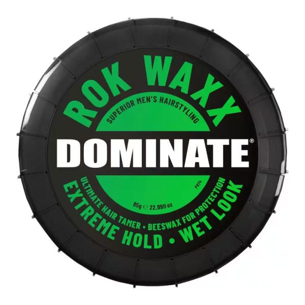 Dominate Rok Waxx Extreme Hold Wet Look Hair Wax 85g