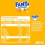 Fanta Pineapple Zero Sugar Soft Drink Bottle 600ml