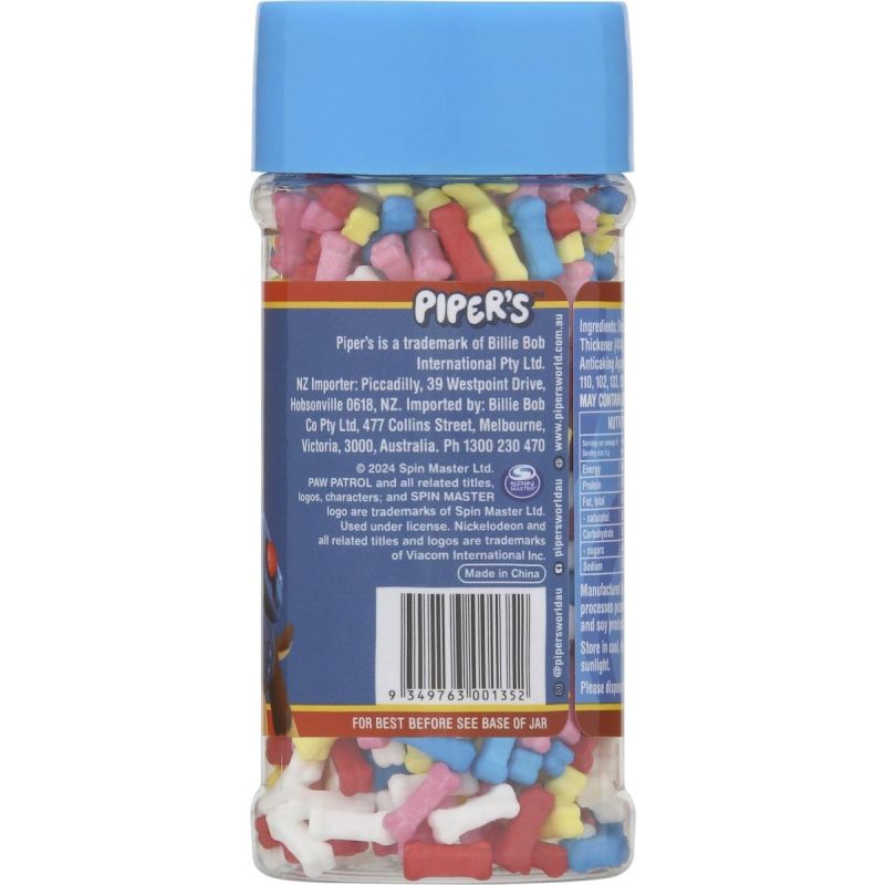 Pipers Paw Patrol Bones Cake Sprinkles Candy 60g