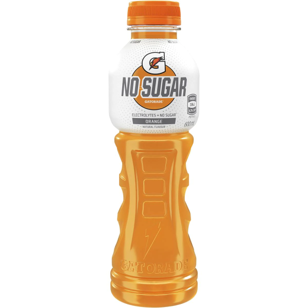 Gatorade No Sugar Orange Hydrating Sports Drink 600ml
