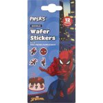 Pipers Marvel Spiderman Edible Cake Decoration Wafer Stickers 12 Pack