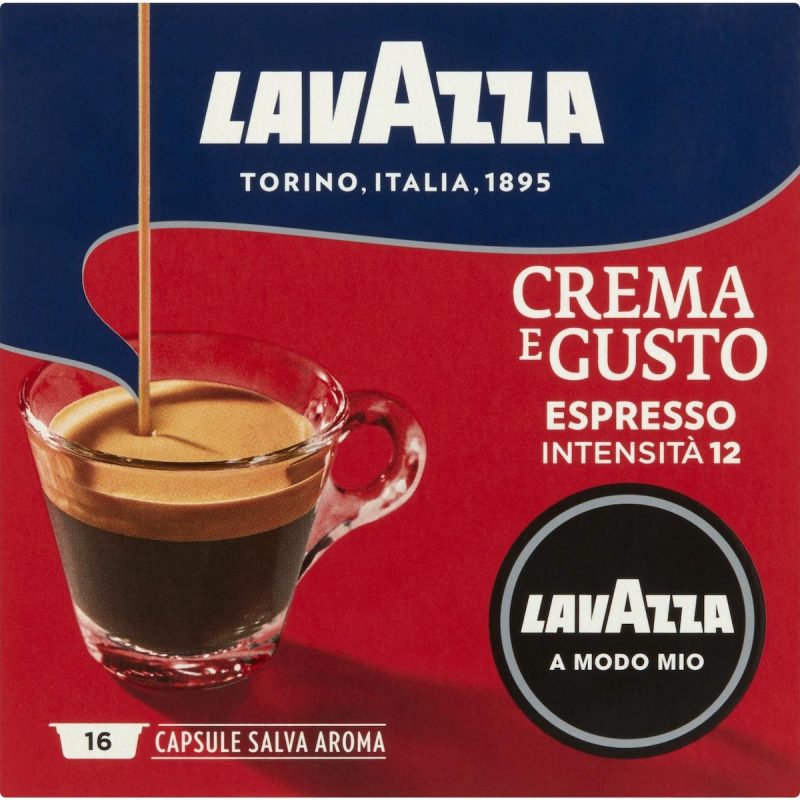 Lavazza Crema E Gusto Espresso Coffee Pods Capsules 16 Pack