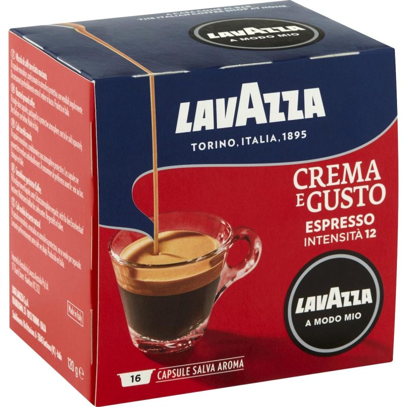 Lavazza Crema E Gusto Espresso Coffee Pods Capsules 16 Pack