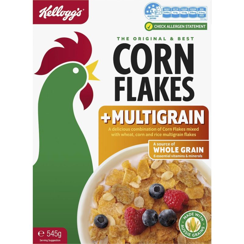 Kelloggs Multigrain Corn Flakes Breakfast Cereal 545g