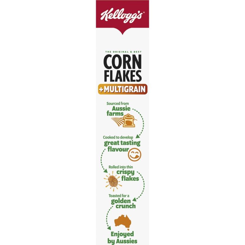 Kelloggs Multigrain Corn Flakes Breakfast Cereal 545g